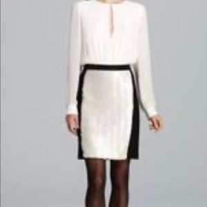 DKNYC shimmery black and white dress!
